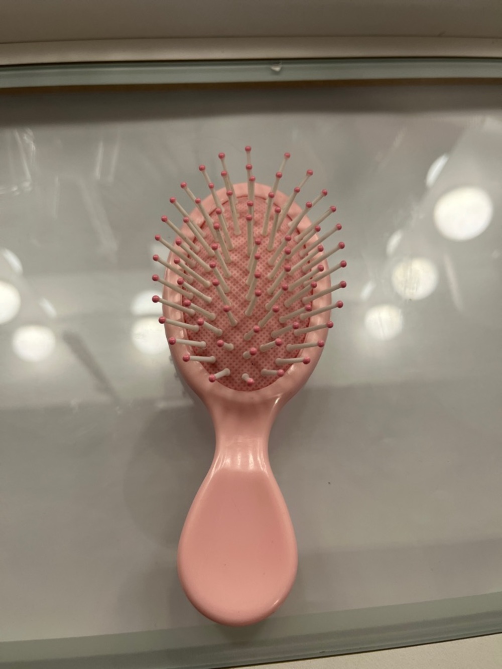 Pink Mini Cushion Hair Brush